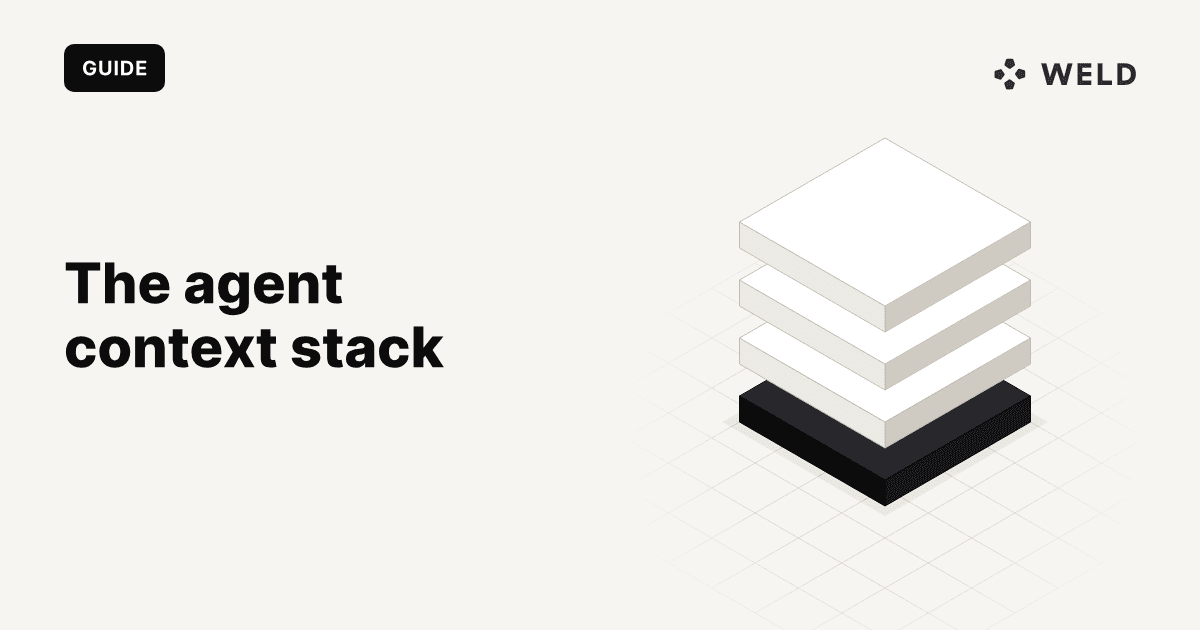 The agent context stack: what AI agents need before they can answer "what is our revenue?"